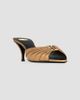 Saint Laurent Women's Babylone Mules in Metallic Leather - 2