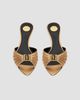 Saint Laurent Women's Babylone Mules in Metallic Leather - 3