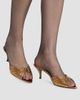 Saint Laurent Women's Babylone Mules in Metallic Leather - 5