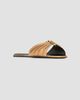 Saint Laurent Women's Babylone Slides in Metallic Leather - 2