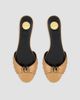 Saint Laurent Women's Babylone Slides in Metallic Leather - 3