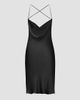 Saint Laurent Women's Backless Cowl Dress in Silk Satin - 2