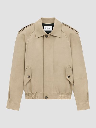 Saint Laurent Women's Bomber Jacket in Nubuck