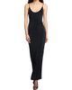 Saint Laurent Women's Cassandre-Chain Backless Dress in Knit - 2