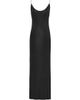 Saint Laurent Women's Cassandre-Chain Backless Dress in Knit - 7