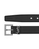Saint Laurent Women's Cassandre Belt with Square Buckle in Smooth Leather - 4