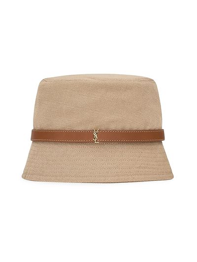 Saint Laurent Women's Cassandre Bucket Hat in Canvas