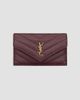 Saint Laurent Women's Cassandre Fragments Flap Card Case - 3