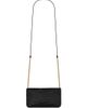 Saint Laurent Women's Cassandre Phone Holder in Shiny Crocodile-Embossed Leather - 6