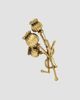 Saint Laurent Women's Cassandre Poppy Brooch in Metal - 2