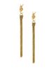 Saint Laurent Women's Cassandre Tassel Earrings in Metal - 1