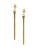 Saint Laurent Women's Cassandre Tassel Earrings in Metal - 3