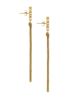 Saint Laurent Women's Cassandre Tassel Earrings in Metal - 4