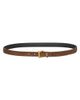 Saint Laurent Women's Cassandre Thin Belt in Suede - 2