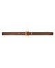 Saint Laurent Women's Cassandre Thin Belt in Suede - 5