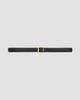 Saint Laurent Women's Cassandre Thin Reversible Belt in Smooth Leather - 1