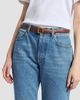 Saint Laurent Women's Cassandre Thin Reversible Belt in Smooth Leather - 3