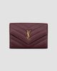 Saint Laurent Women's Cassandre Wallet in Grain De Poudre Leather - 1