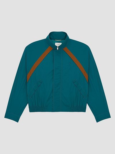 Saint Laurent Women's Cassandre Windbreaker in Nylon Faille