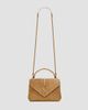 Saint Laurent Women's College Crossbody Bag in Quilted Suede - 5