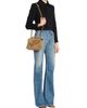 Saint Laurent Women's College Medium Shoulder Bag in Quilted Suede - 2
