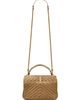 Saint Laurent Women's College Medium Shoulder Bag in Quilted Suede - 5