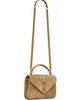Saint Laurent Women's College Medium Shoulder Bag in Quilted Suede - 7