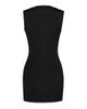 Saint Laurent Women's Crystal Button Mini Dress in Brocade - 2