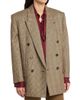 Saint Laurent Women's Double-Breasted Jacket in Prince of Wales Puppytooth Wool - 4