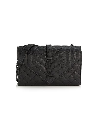 Saint Laurent Women's Envelope Small Bag In Mix Matelassé Grain De Poudre Embossed Leather