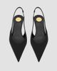 Saint Laurent Women's Fanny Slingback Pumps in Satin Crepe - 3