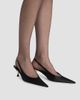 Saint Laurent Women's Fanny Slingback Pumps in Satin Crepe - 5