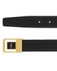 Saint Laurent Women's Female Buckle Belt in Lacquered Leather - 4