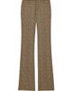 Saint Laurent Women's Flared Pants in Puppytooth Prince of Wales Wool - 4