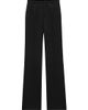 Saint Laurent Women's Flared Tuxedo Pants in Grain De Poudre - 1