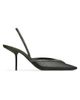 Saint Laurent Women's Folie Slingback Pumps in Mesh and Python - 1