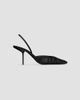 Saint Laurent Women's Folie Slingback Pumps in Smooth Leather and Faux-Python - 1
