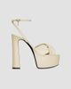 Saint Laurent Women's Franciane Platform Sandals in Smooth Leather - 1