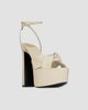 Saint Laurent Women's Franciane Platform Sandals in Smooth Leather - 2