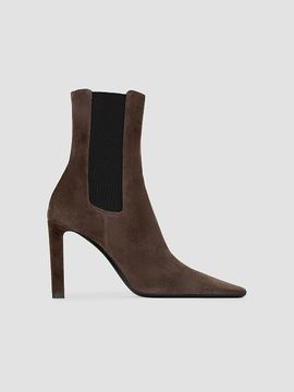 Saint Laurent Women's Francoise Chelsea Boots in Suede