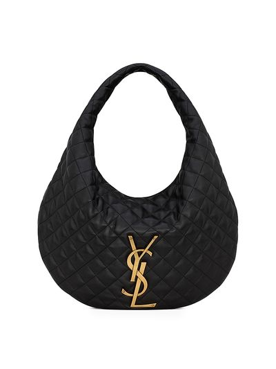 Saint Laurent Women's Icare Hobo Bag in Quilted Nappa