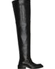 Saint Laurent Women's Joe Over-The-Knee Boots in Smooth Leather - 1