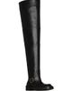 Saint Laurent Women's Joe Over-The-Knee Boots in Smooth Leather - 2