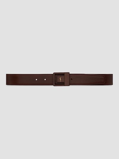 Saint Laurent Women's La 66 Belt in Leather