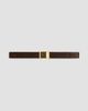 Saint Laurent Women's La 66 Buckle Belt in Suede - 3