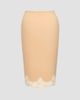 Saint Laurent Women's Laced Half-Slip Skirt in Silk Satin - 2