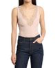 Saint Laurent Women's Laced Tank Top in Ribbed Silk - 3