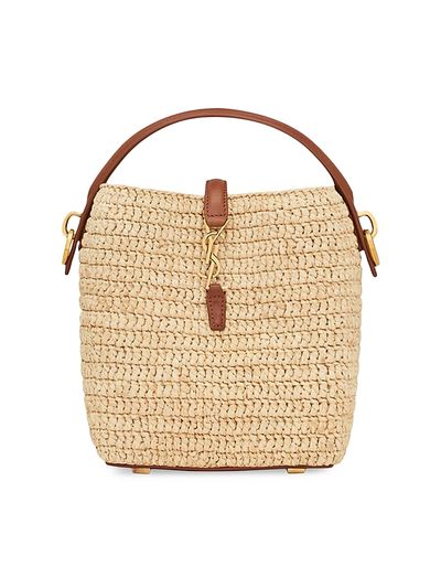 Saint Laurent Women's Le 37 Mini Mini Bag in Raffia