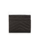 Saint Laurent Women's Logo Matelassé Leather Tri-Fold Wallet - 3