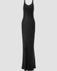 Saint Laurent Women's Long Tank Dress in Silk Satin - 1
